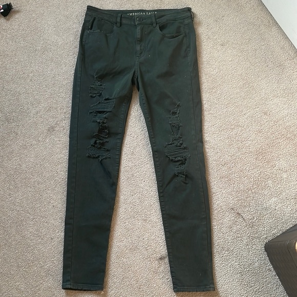 American Eagle Outfitters Denim - American Eagle Hi rise army green jeggings